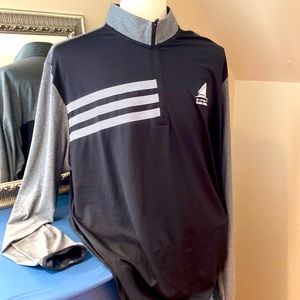 Like New Mens Adidas Golf pullover black, half zip.